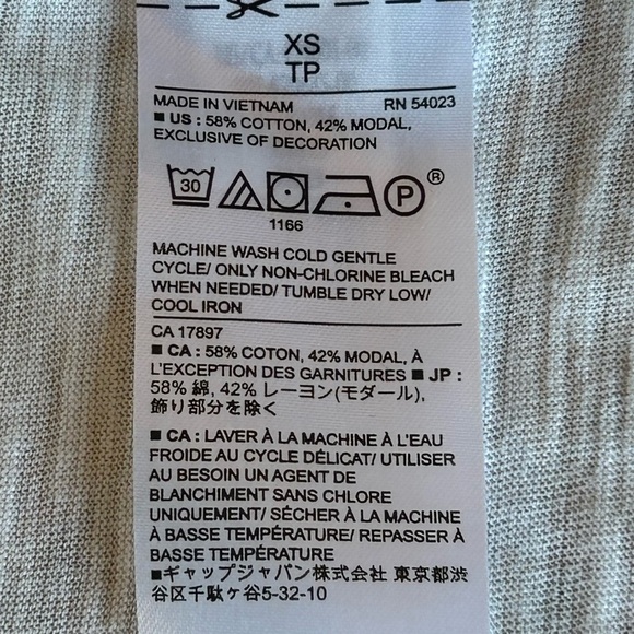 Malibu Tee by Banana Republic White Tee with Eyelet Design on Short Sleeves - Picture 6 of 7